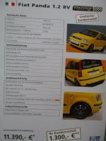 Fiat Panda 1.2 8V Racing Sondermodell +Preise 11/2005