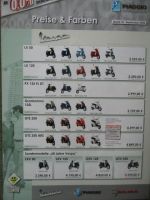 Piaggio Preise & Farben 1.9.2006