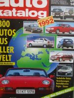 auto katalog Modelljahr 1992