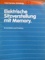 VAG Service Elektrische Sitzverstellung mit Memory SSP Nr.53