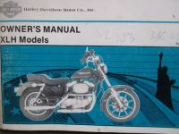 Harley-Davidson XLH Models 1986 Owners Manual
