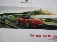 Porsche 718 Boxster 2/2016 Preisliste Version Österreich