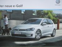 VW e-Golf VII 1/2017+Preisliste Version Österreich