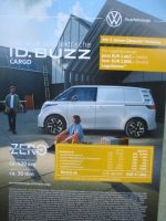 VW ID.Buzz Cargo Prospektblatt +Preise 9/2023