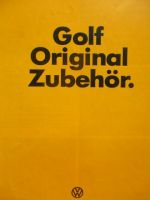 VW Golf I LX Typ17 Original Zubehör Prospekt 1974
