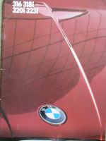 BMW 316 318i 320i 323i E30 Prospekt September 1983