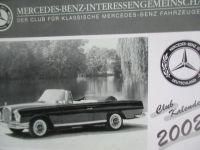 Mercedes Benz IG Kalender 2002 15x21cm