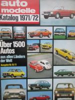 auto modelle Katalog 1971/72