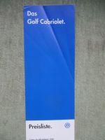VW Golf Cabriolet Modelljahr 1998