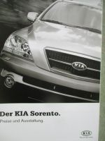 Kia Sorento (JC) Preise & Ausstattung 1/2003