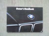 BMW 730i 735i+iL 750i +iL E32 Owners Handbook August 1989