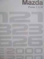 Mazda Preise 1.2.1993