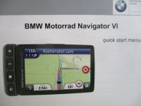 BMW Motorrad Navigator VI quick start manual