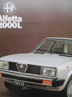 Alfa Romeo Alfetta 2000L Prospekt 1977-1982