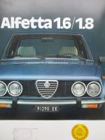 Alfa Romeo Alfetta 1.6 +1.8 1980 Prospekt