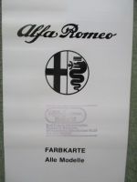 Alfa Romeo Farbkarte alle Modelle