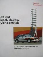 VW Golf II Typ19E Diesel/Elektro-Hybridantrieb Dokumentation