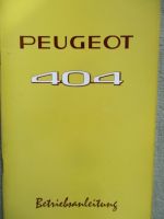 Peugeot 404 Oktober 1968 Anleitung