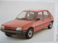 Peugeot 205 bedienungsanleitung 1986