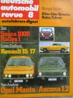 deutsche automobil revue 8/1972