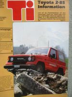 Toyota Information 2-1985