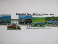 Chevrolet Sport Utilities +Vans 1998