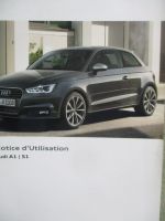 Audi A1 +S1 Sportback Typ 8X Notice d utilisation 11/2014