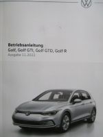 VW Golf VIII (CD) +GTI ,GTD,R Bordbuch 11.2022