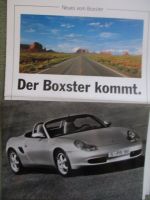 Porsche Boxster (986) Vorabinformation +Pressefoto