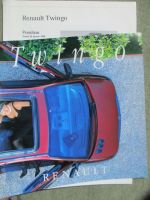Renault Twingo +Easy Prospekt Januar 1996+Preisliste