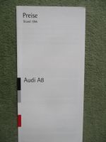 Audi A8 Preise 1/1996