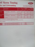 Ford Sierra Touring 2.11.1990