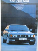 BMW 730i 735i 735iL E32 Farben und Polster März 1987