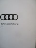 Audi Q3 (Typ F3) Bordbuch Juni 2022