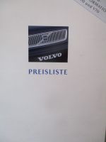 Volvo S70 & V70 Vorab Preisinformation 15.November 1996