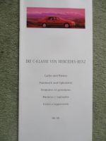 Mercedes Benz C-Klasse W202 Lacke & Polster 6.1994