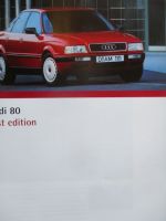 Audi 80 (B4) first edition August 1993