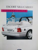 Ford Escort XR3i Cabrio Sondermodelle September 1988