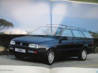 VW Golf III 1HO Variant Poster Prospekt August 1993