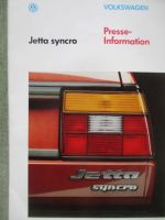 VW Jetta II Typ19E Syncro September 1987