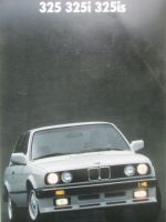BMW 325 325i 325is E30 USA Prospekt März 1987