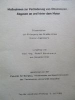 Maßnahmen zur Veränderung von Ottomotoren- Abgasen an und hinter dem Motor