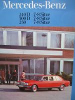 Mercedes Benz 240D W123 300D 250 7-8 Sitze August 1979