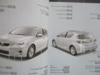 Lexus CT200h 2010 Owners Manual Bordbuch Englisch