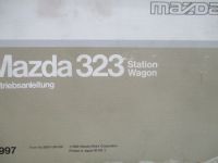 Mazda 323 Station Wagon Betriebsanleitung 1989 Typ BD