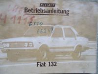 Fiat 132 Betriebsanleitung 1980