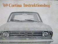Ford Cortina MK2 Insturktionsbog Dänisch 1969