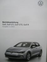 VW Golf VIII (CD) Betriebsanleitung GTI GTD +R November 2021 NEU