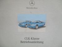Mercedes Benz CLK-Klasse W208 Betriebsanleitung Buch 1/2001