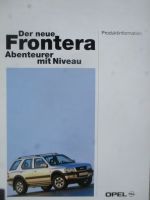Opel Frontera A Produktinformation September 1998